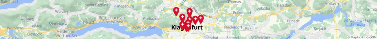 Kartenansicht für Apotheken-Notdienste in der Nähe von Annabichl (Klagenfurt  (Stadt), Kärnten)